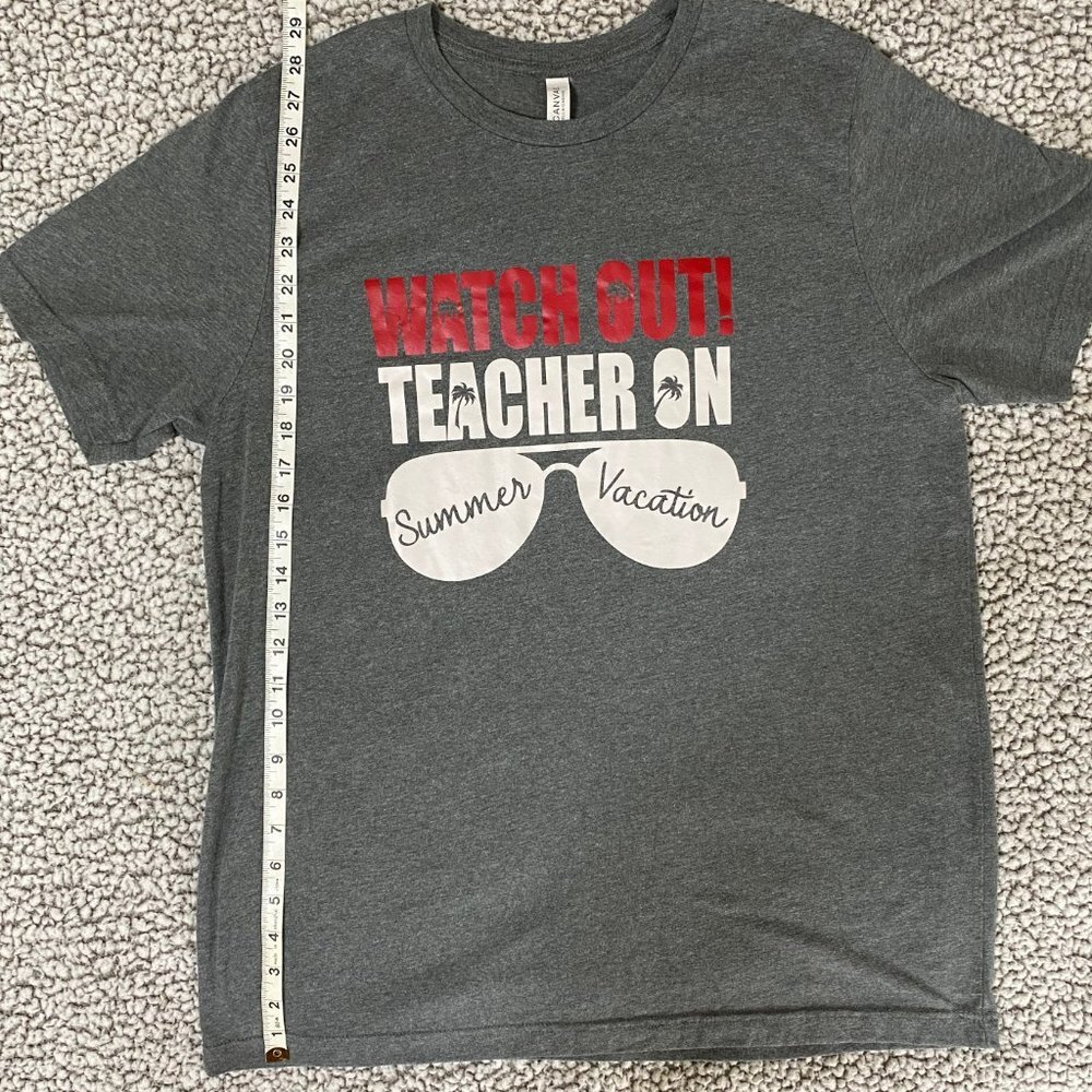 Bella Canvas Teacher T Shirt Size XL - Picture 5 of 9